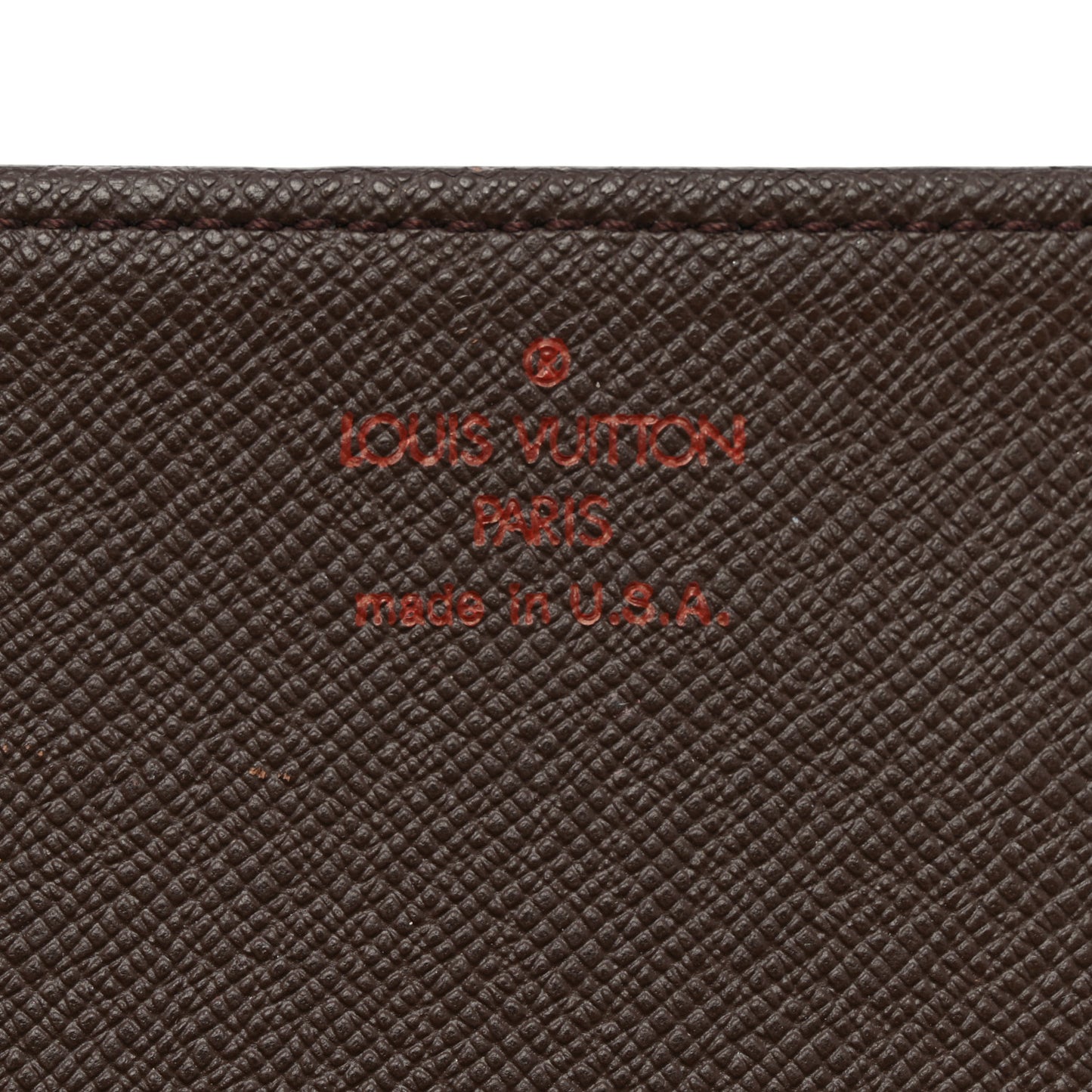 Damier Ebene Checkbook Cover Wallet