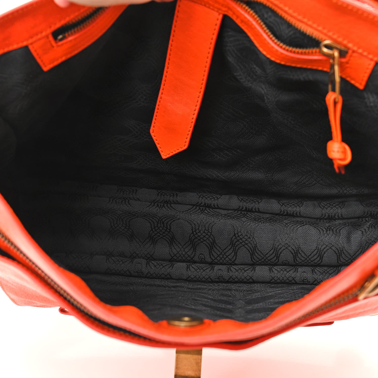 Proenza Schouler Lambskin Large PS1 Satchel Orange 5 of 10