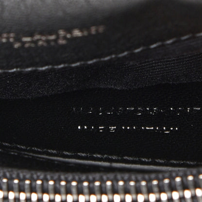 Saint Laurent Sheepskin Matelasse Chevron Monogram Medium College Bag Black 7 of 7