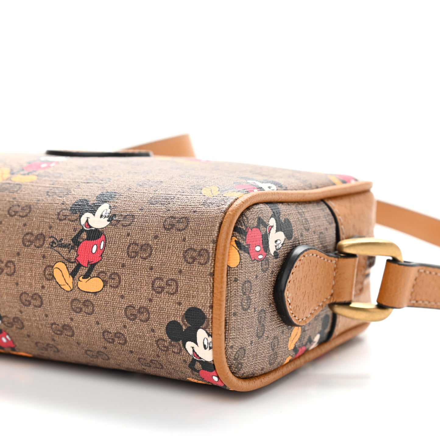 X DISNEY Mini Vintage GG Supreme Monogram Mickey Mouse Shoulder Bag Beige Vintage Sun Oil