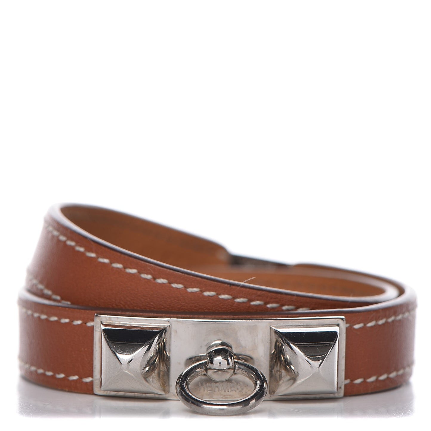 Barenia Rivale Double Tour Bracelet S Fauve
