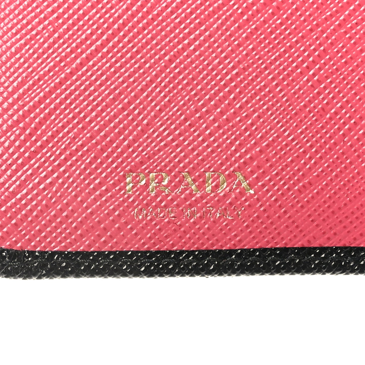 Saffiano Metal Multicolor Compact Wallet Black