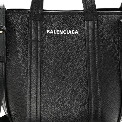Balenciaga Grained Calfskin XS Everyday North South Shoulder Tote Bag Black 9 of 12