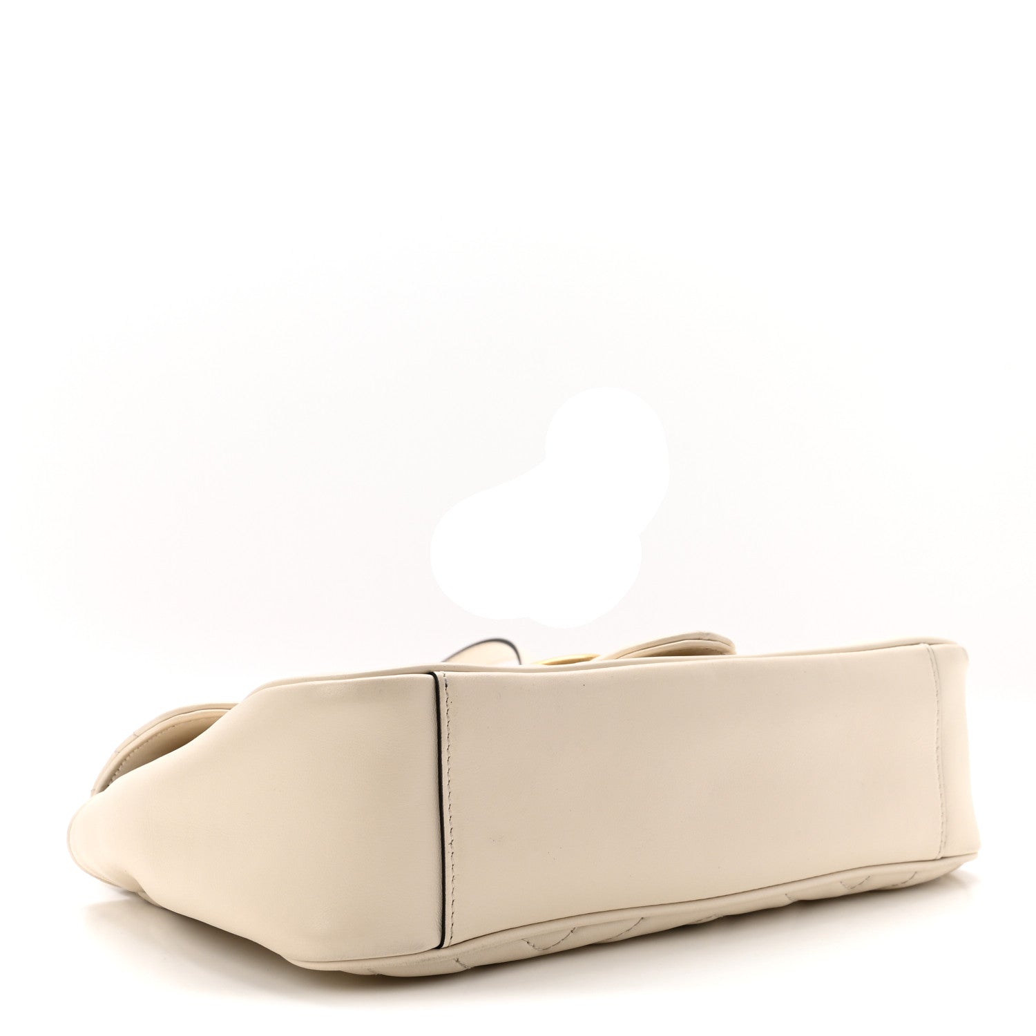 Gucci Calfskin Matelasse Small GG Marmont Shoulder Bag White 4 of 10