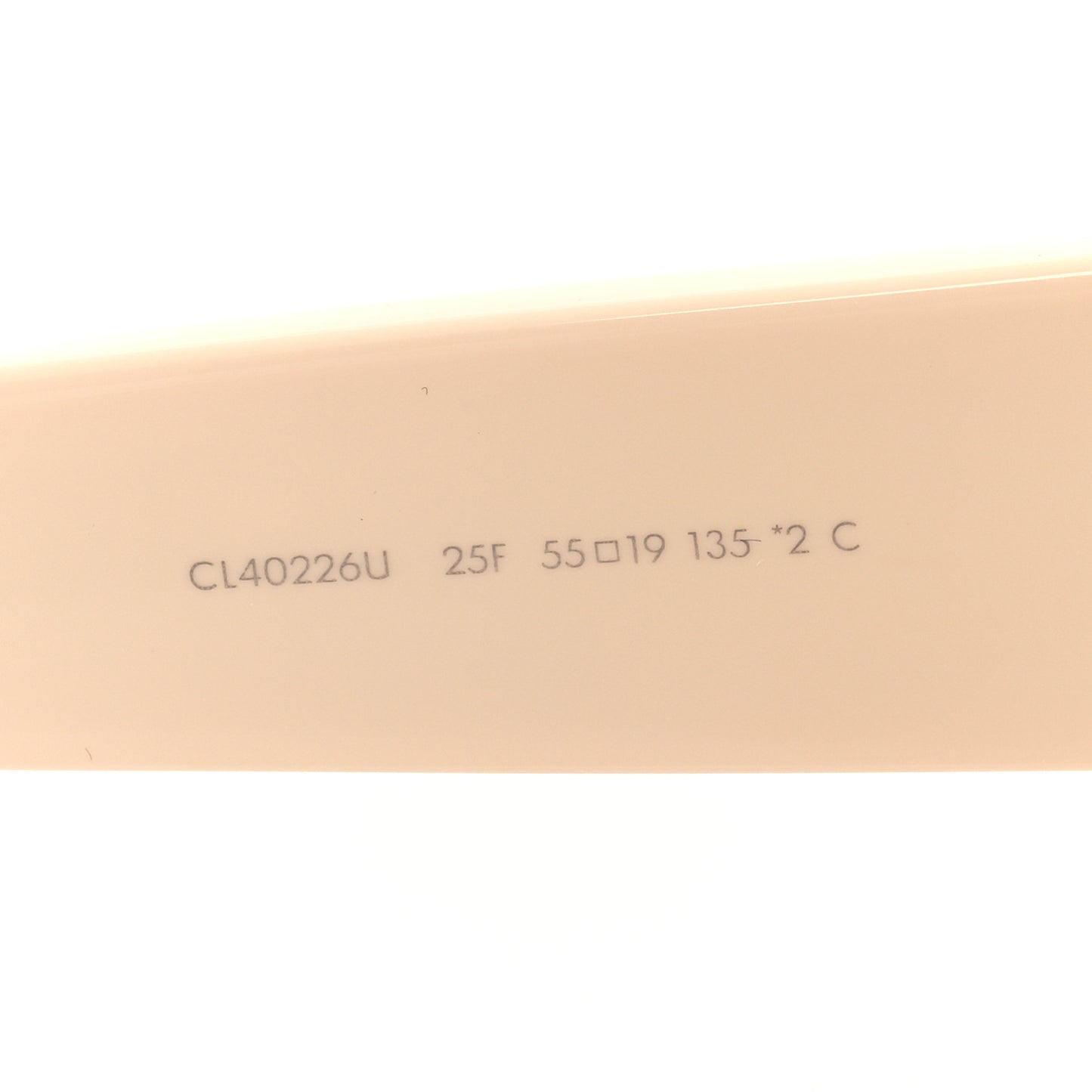 Acetate Triomphe 01 Sunglasses CL 40226U White