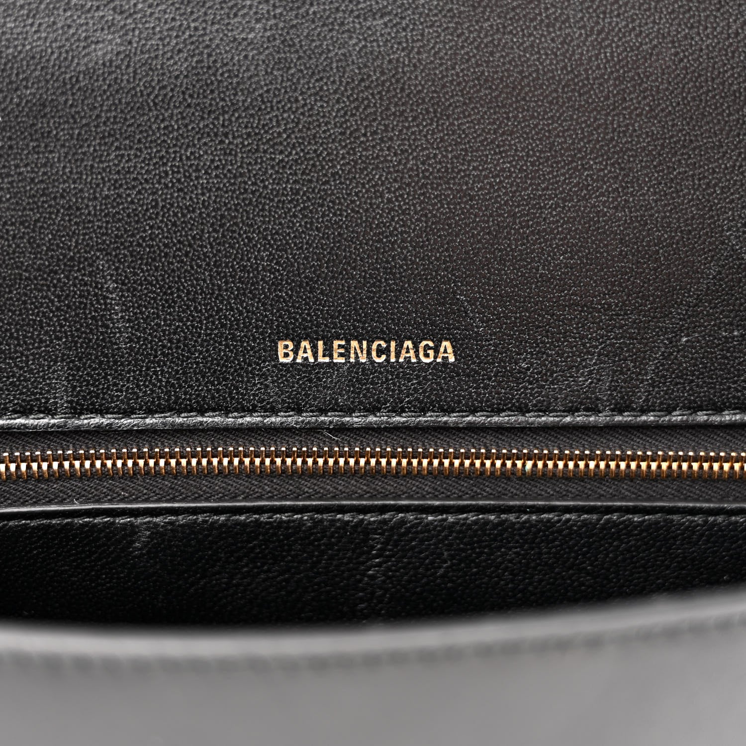 Balenciaga Shiny Box Calfskin Medium Hourglass Top Handle Bag Black 6 of 17