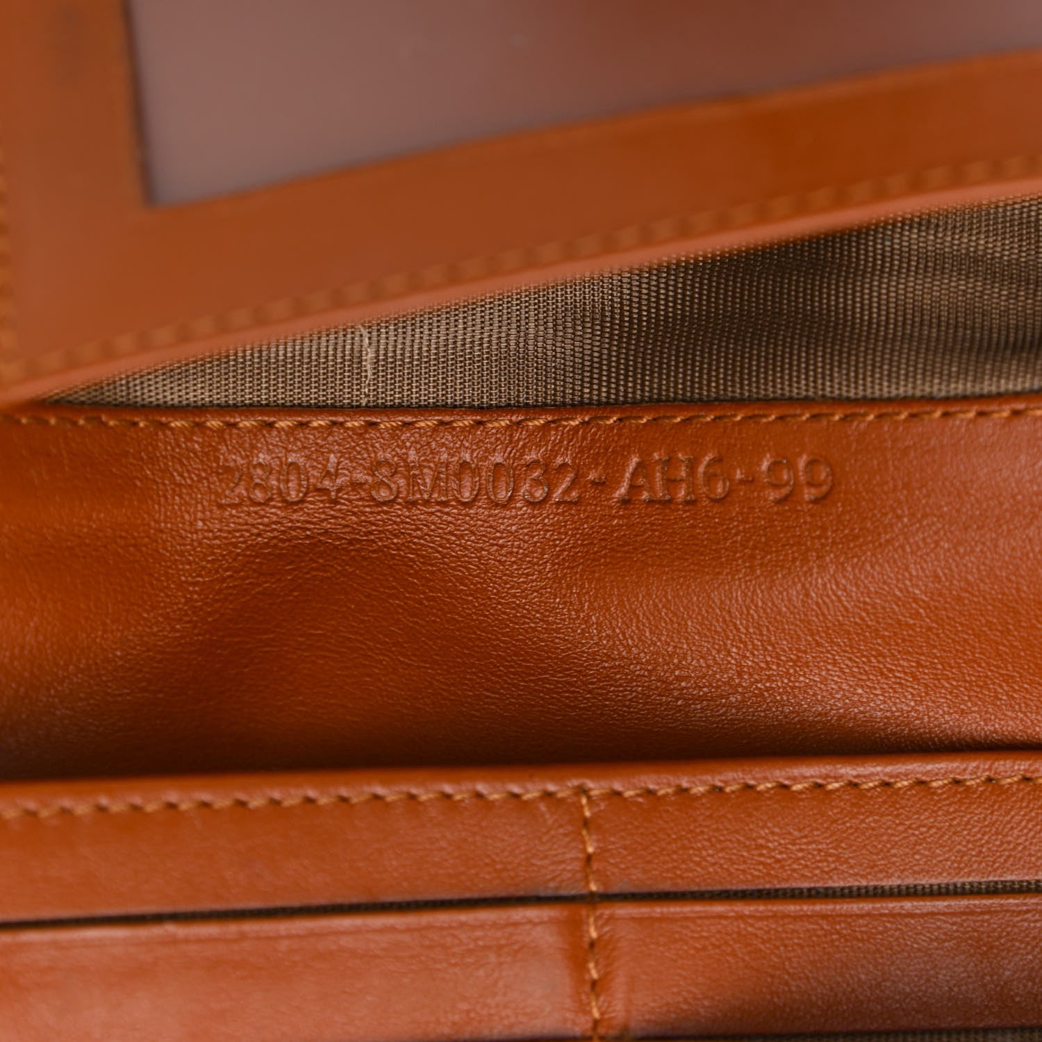 Fendi Calfskin Lizard Embossed Continental Wallet Cuoio 8 of 10