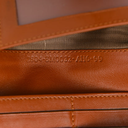 Fendi Calfskin Lizard Embossed Continental Wallet Cuoio 8 of 10