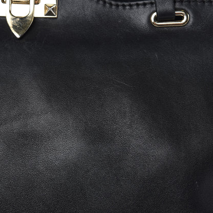 Valentino Garavani Vitello Medium Rockstud Tote Black 14 of 14