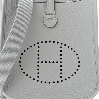 Hermes Taurillon Clemence Evelyne TPM Bleu Glacier 8 of 11