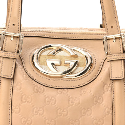 Gucci Guccissima Small Britt Boston Beige 8 of 10