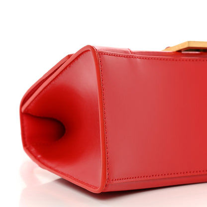 Balenciaga Shiny Box Calfskin Small Hourglass Top Handle Bag Bright Red 7 of 8