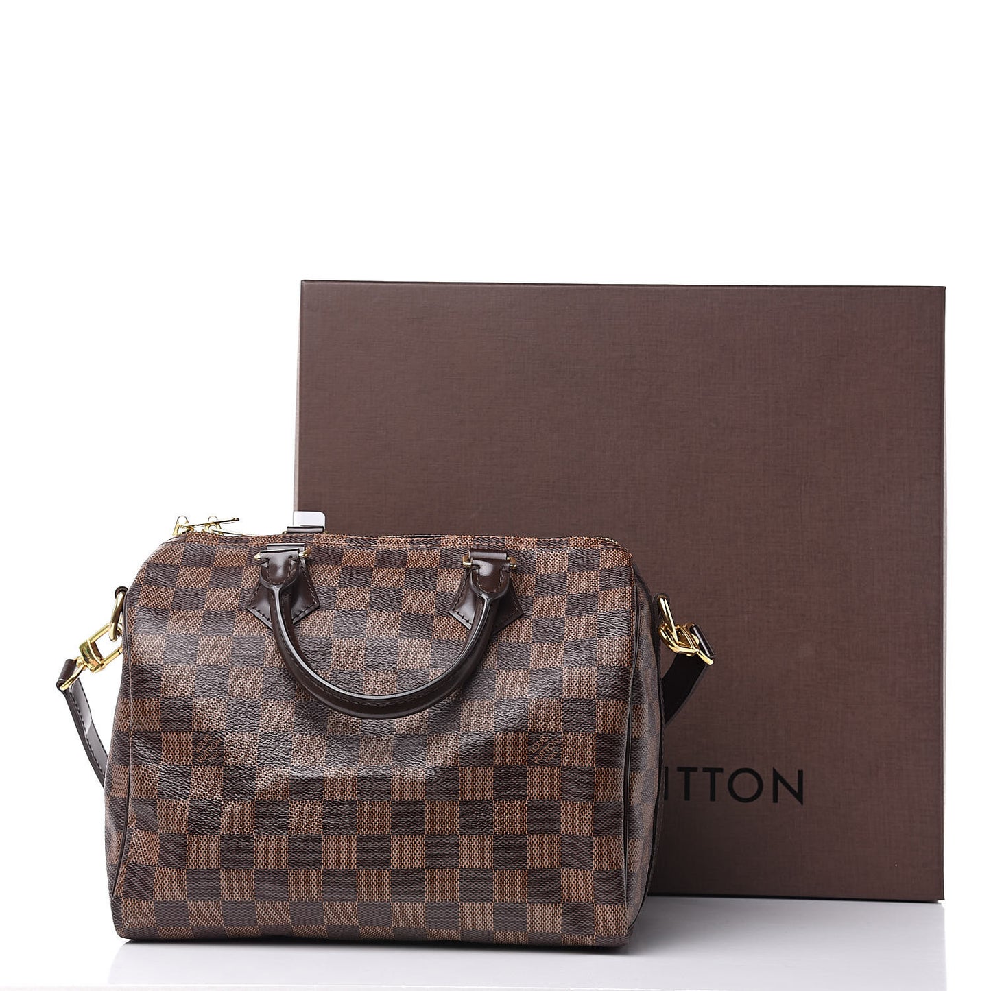 Damier Ebene Speedy Bandouliere 25