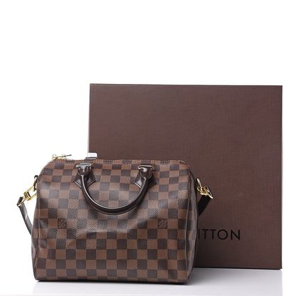 Louis Vuitton Damier Ebene Speedy Bandouliere 25 11 of 11