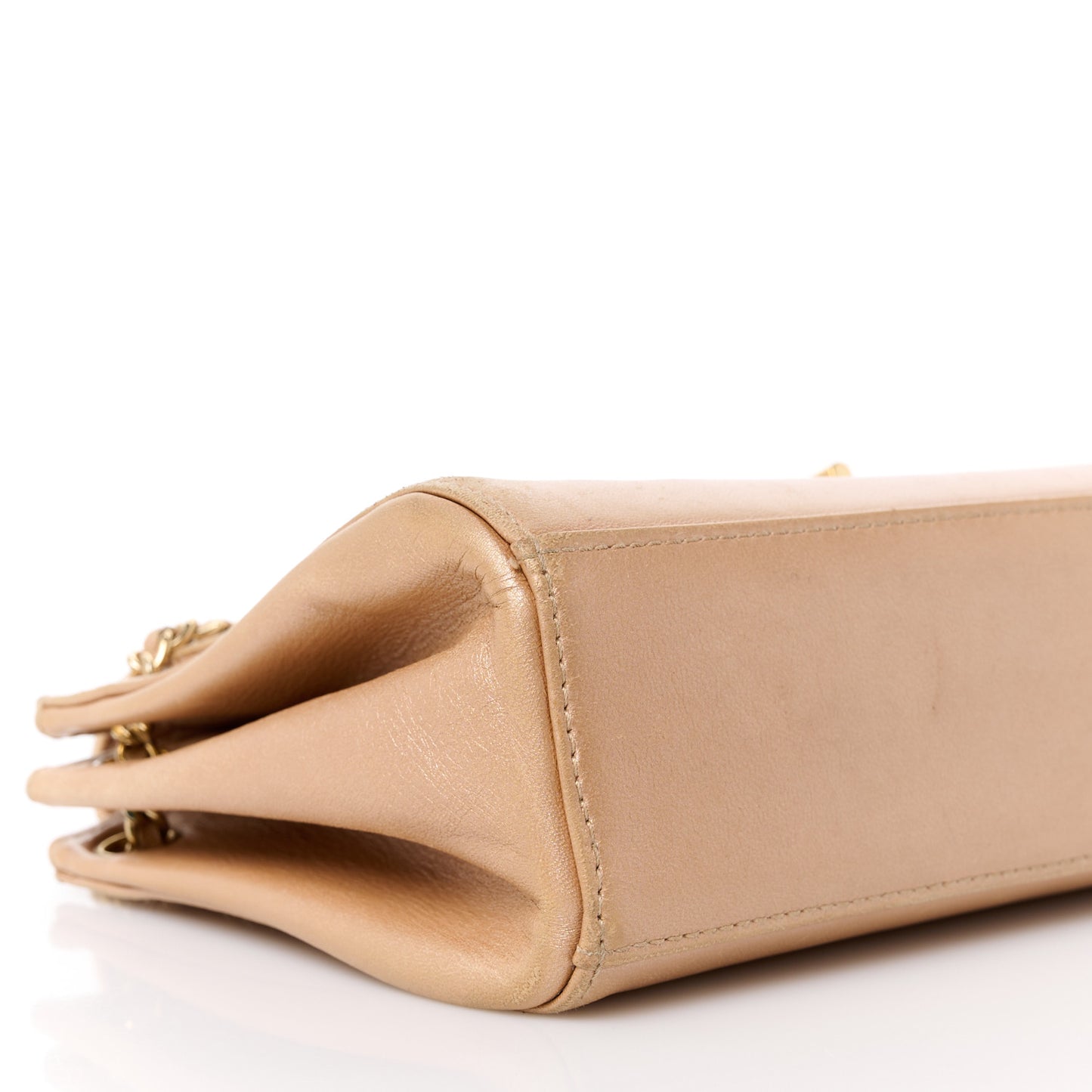 Metallic Lambskin Chocolate Bar Accordion Mademoiselle Pink