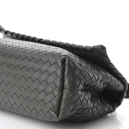Bottega Veneta Nappa Intrecciato Baby Olimpia Shoulder Bag Light Grey 7 of 9