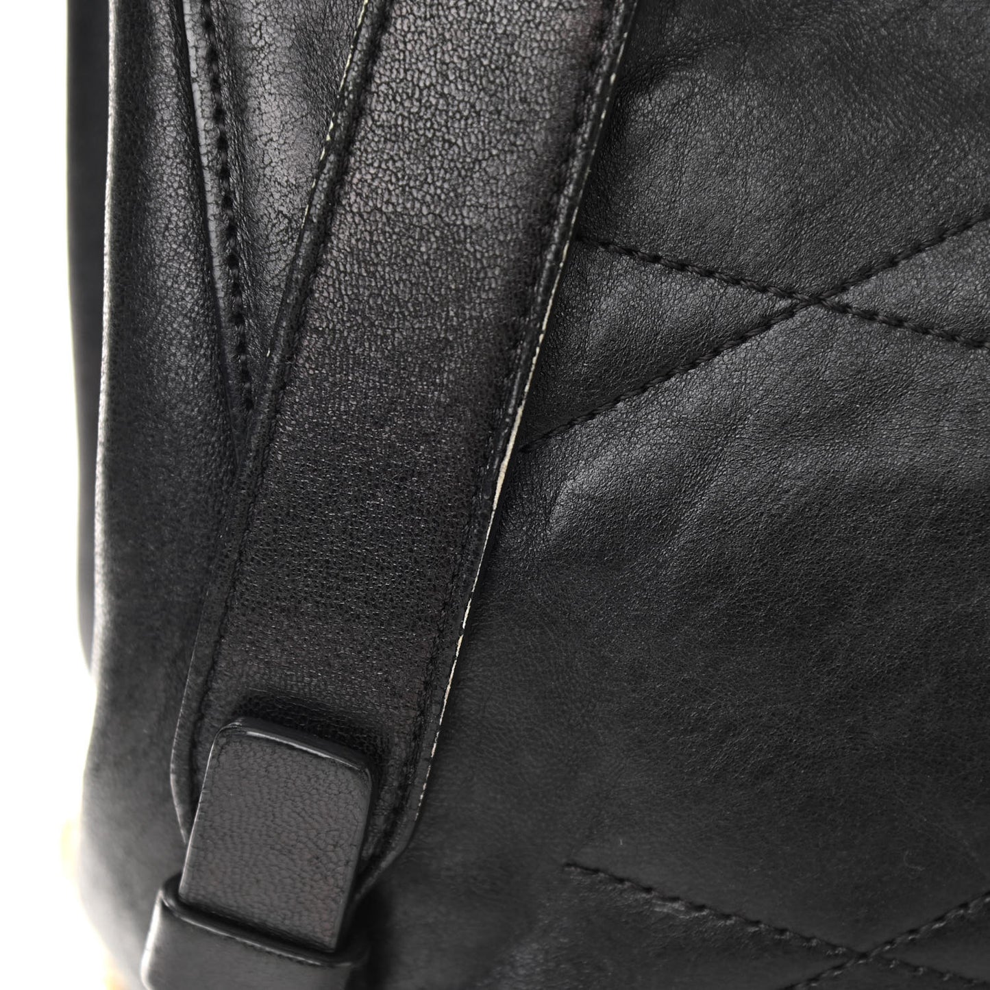 Lambskin Quilted Medium Sugar Shoulder Bag Black