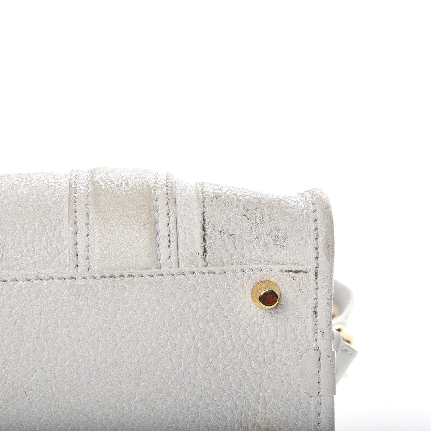 Burberry London Grainy Calfskin Medium Minford Portrait Tote White 4 of 16
