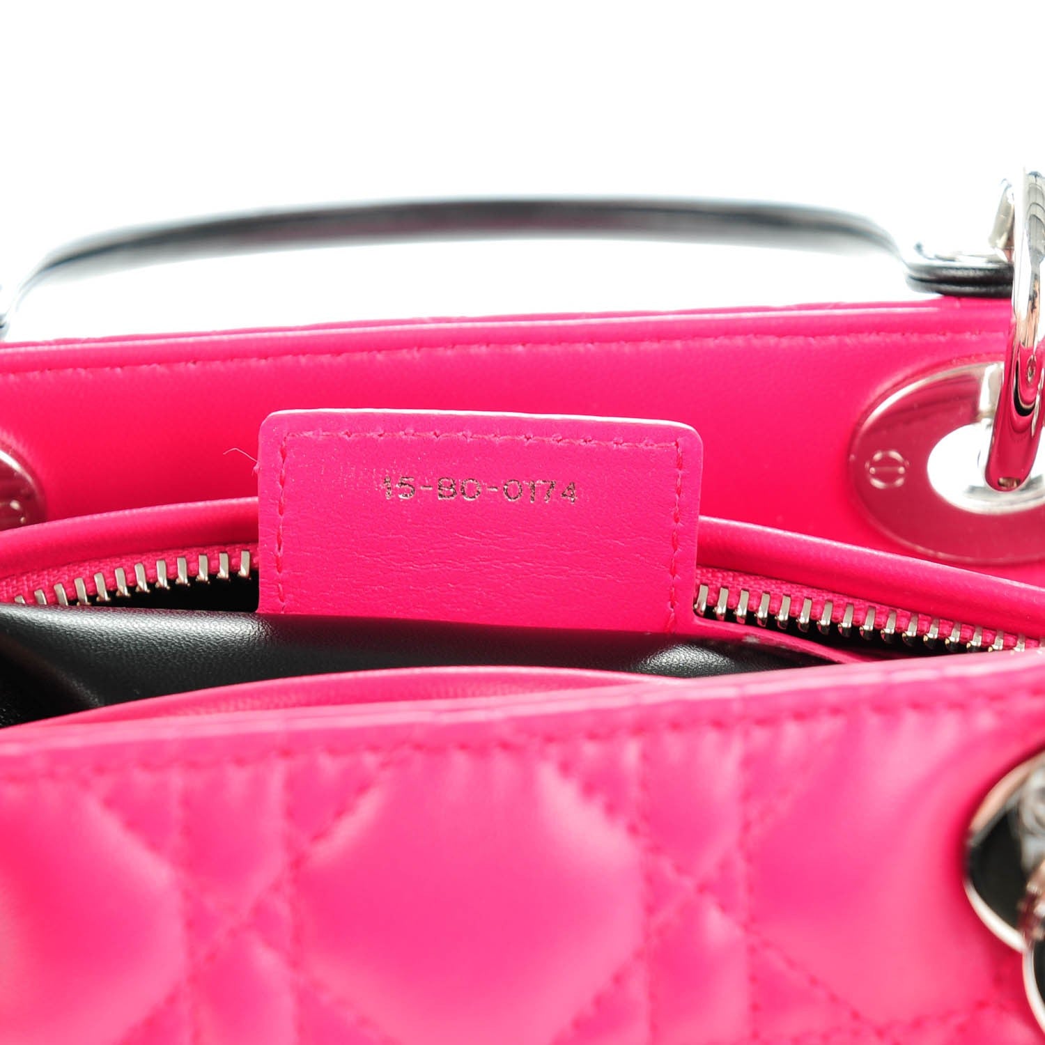 Christian Dior Lambskin Cannage Medium Tri-Color Lady Dior Pink 7 of 7
