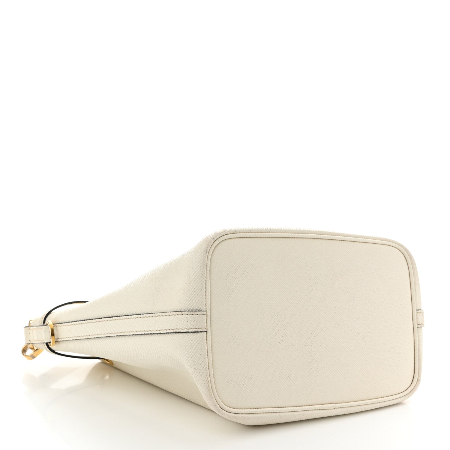 Prada Saffiano Bucket Bag White 4 of 16