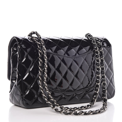 Chanel Patent Quilted Medium Double Flap Black 4 of 8