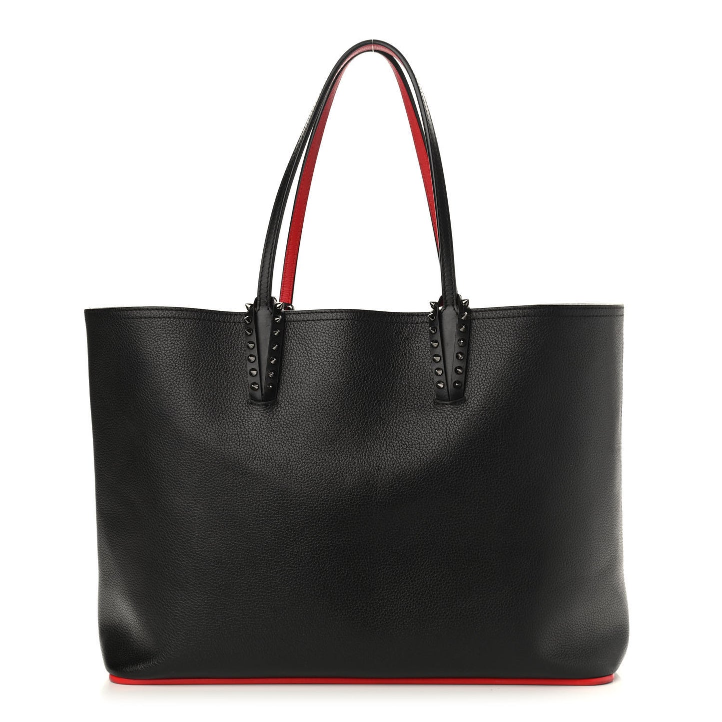 Calfskin Spikes East West Cabata Tote Black