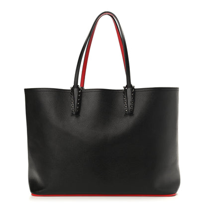 Christian Louboutin Calfskin Spikes East West Cabata Tote Black 3 of 10