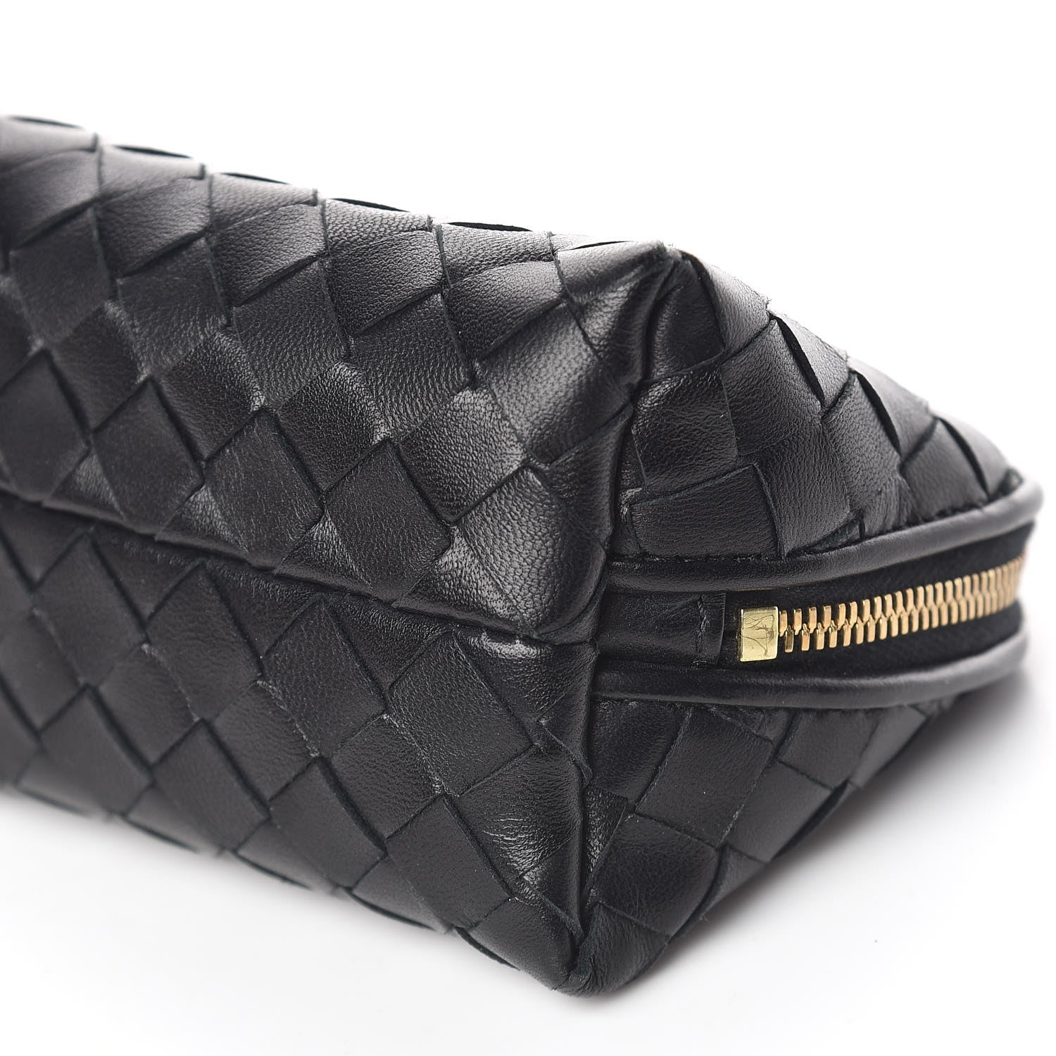 Bottega Veneta Nappa Intrecciato Small Cosmetic Pouch Black 7 of 9