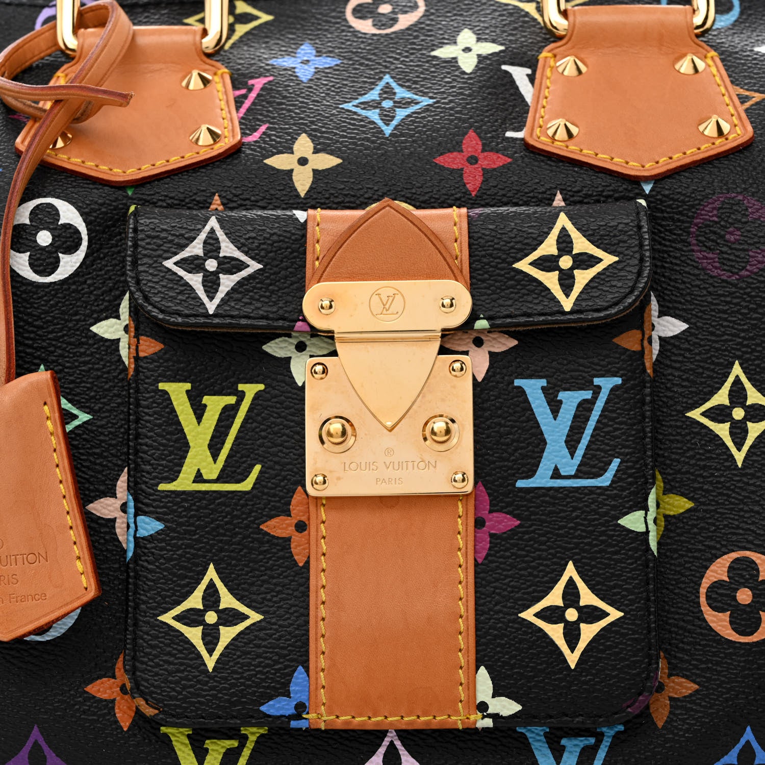 Louis Vuitton Monogram Multicolor Speedy 30 Black 8 of 10