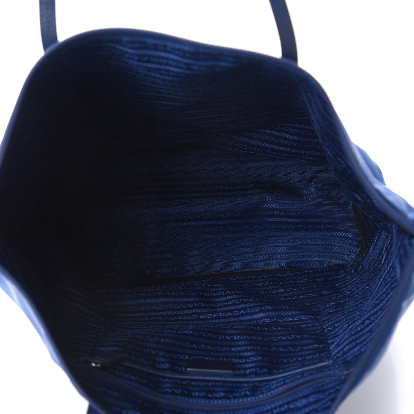 Tessuto Nylon Saffiano Tote Bluette