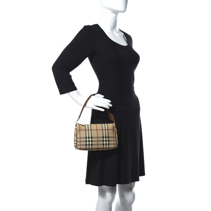 Burberry Haymarket Check Pochette Chocolate 2 of 12