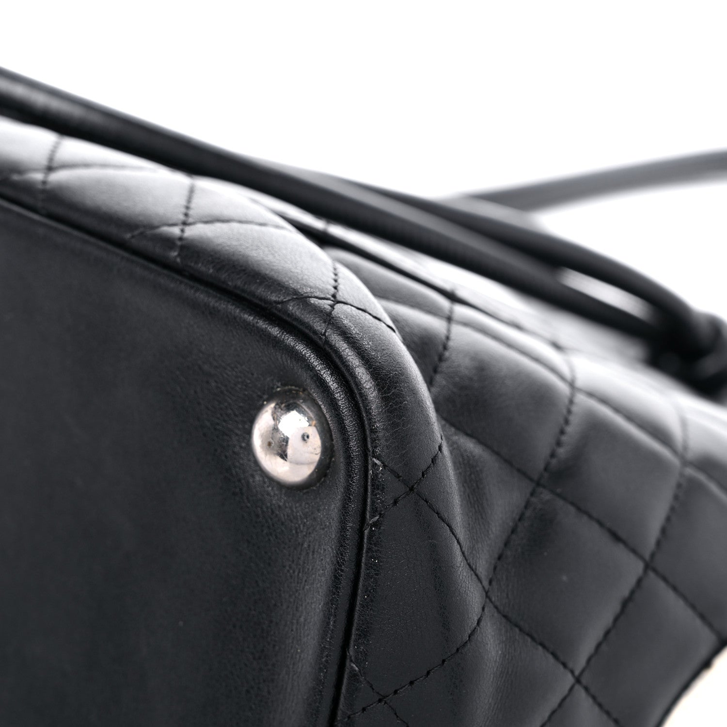 Chanel Calfskin Quilted Large Cambon Tote Black White 12 of 19