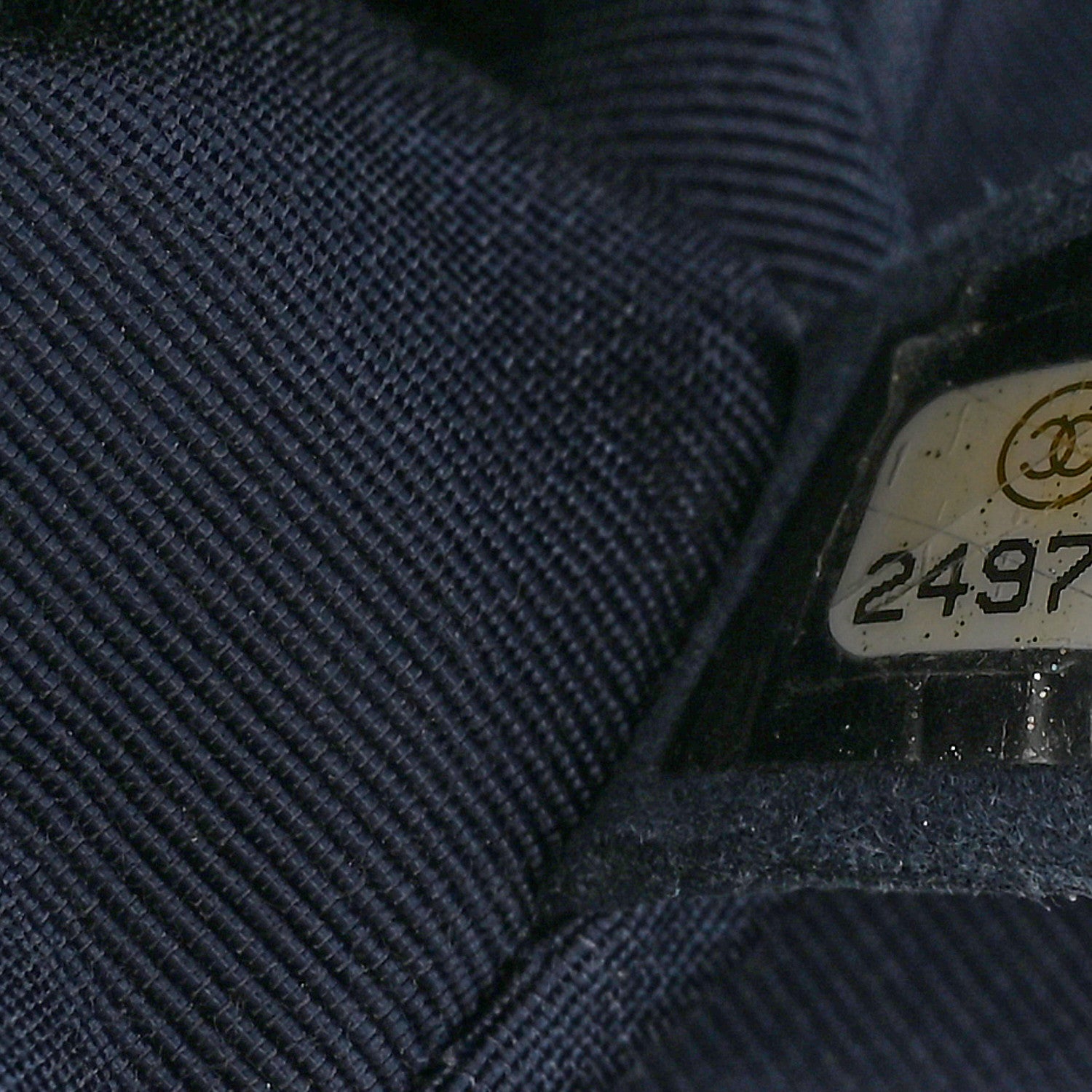 Chanel Caviar Chevron Quilted Medium Boy Flap Navy 7 of 11