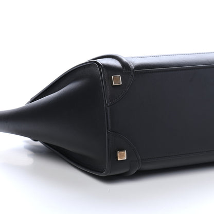 Celine Smooth Calfskin Micro Luggage Black 8 of 9