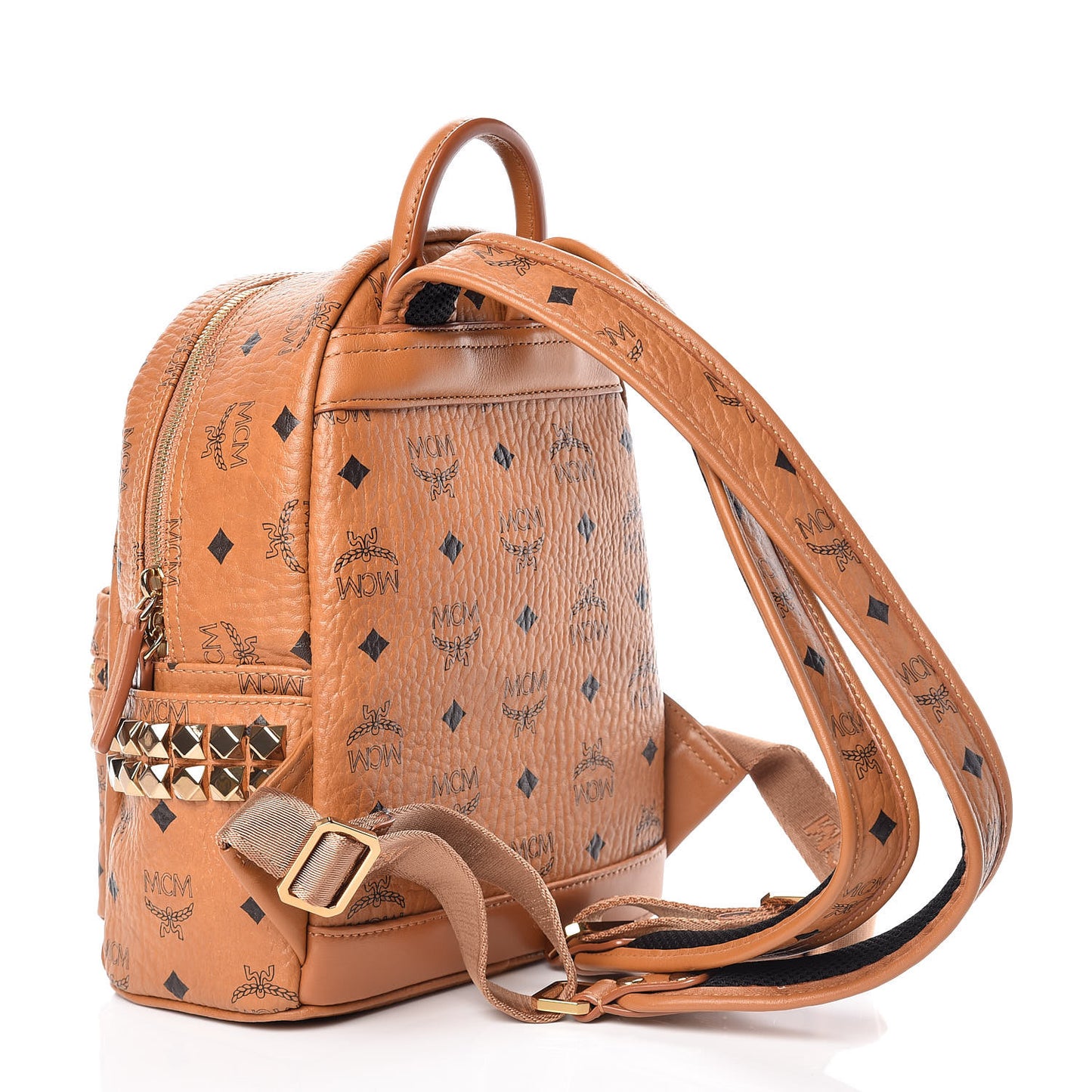Visetos Side Stud Mini Stark Backpack Cognac