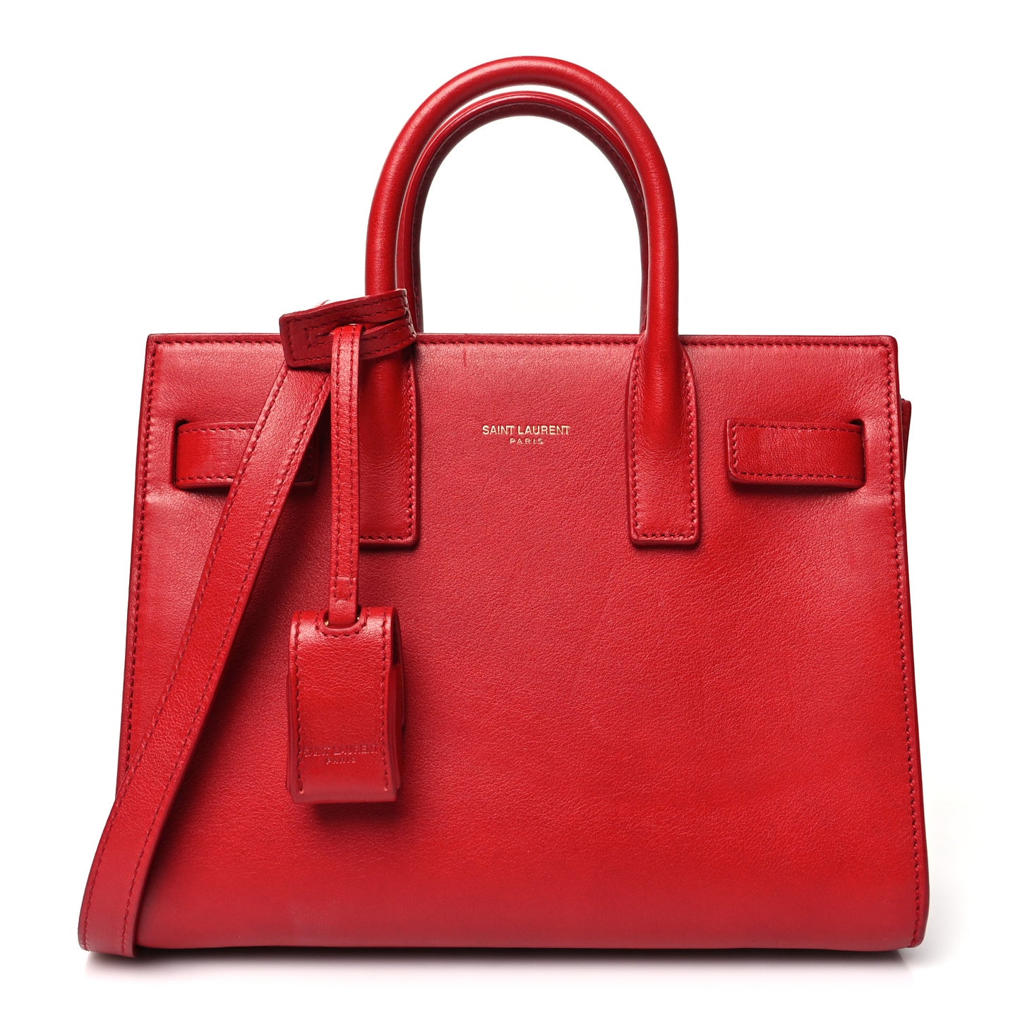 Calfskin Nano Sac De Jour Lipstick Red