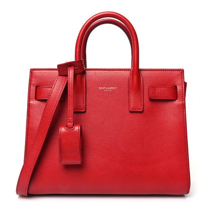 Saint Laurent Calfskin Nano Sac De Jour Lipstick Red 1 of 13