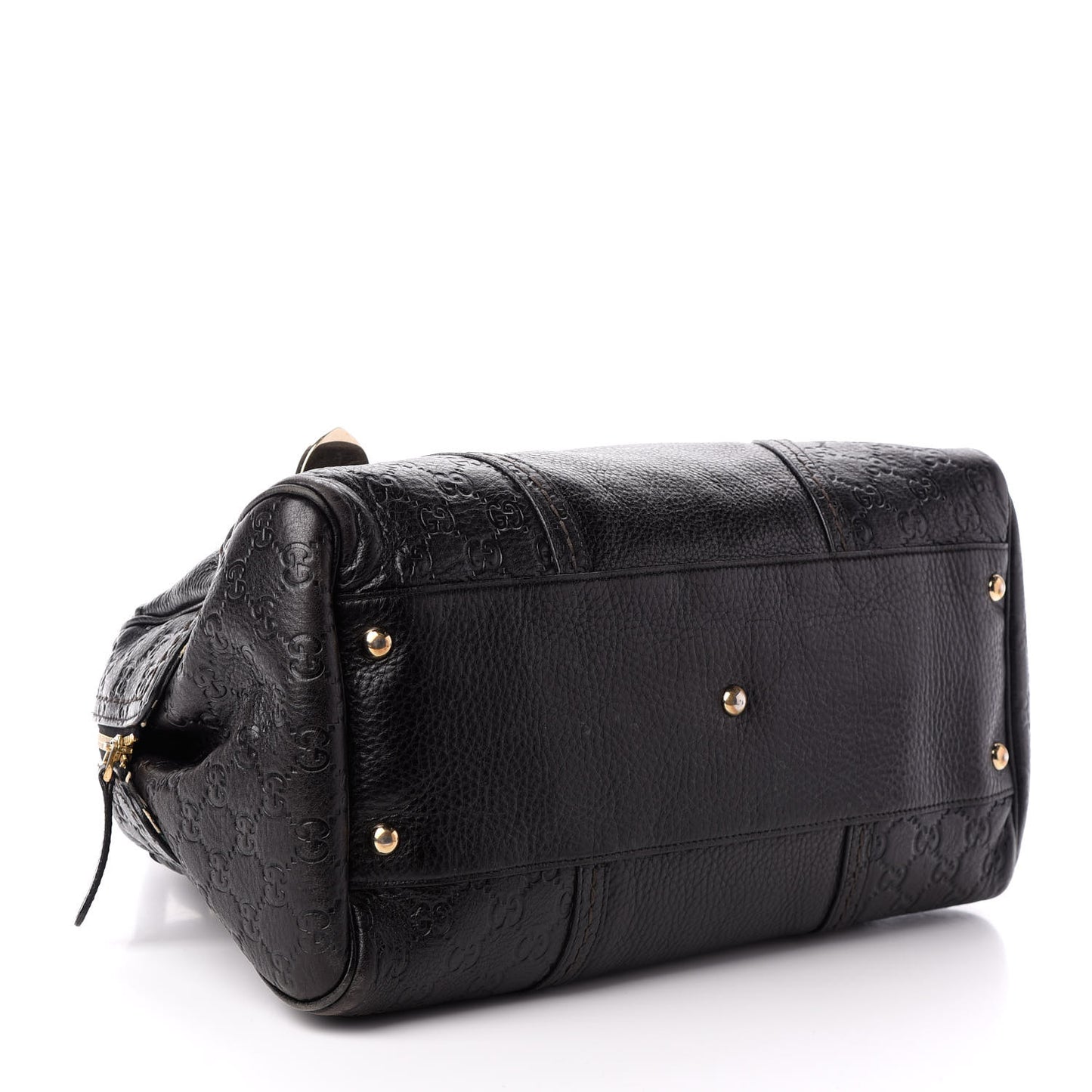 Guccissima Signoria Large Dome Bag Black