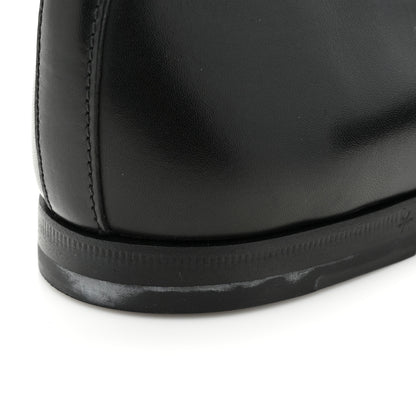 Gucci Calfskin Womens Jordaan Loafers 37.5 Black 10 of 11