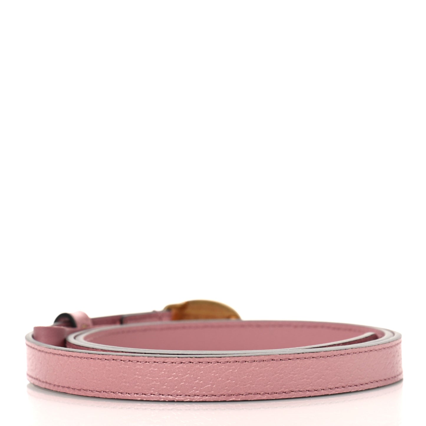Textured Dollar Calfskin Enamel GG 15mm Belt 95 38 Carmine Rose