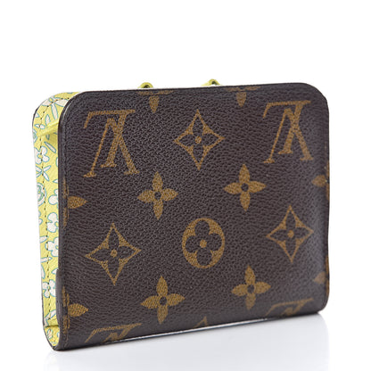 Louis Vuitton Monogram Fleuri Insolite Wallet PM Yellow 3 of 8