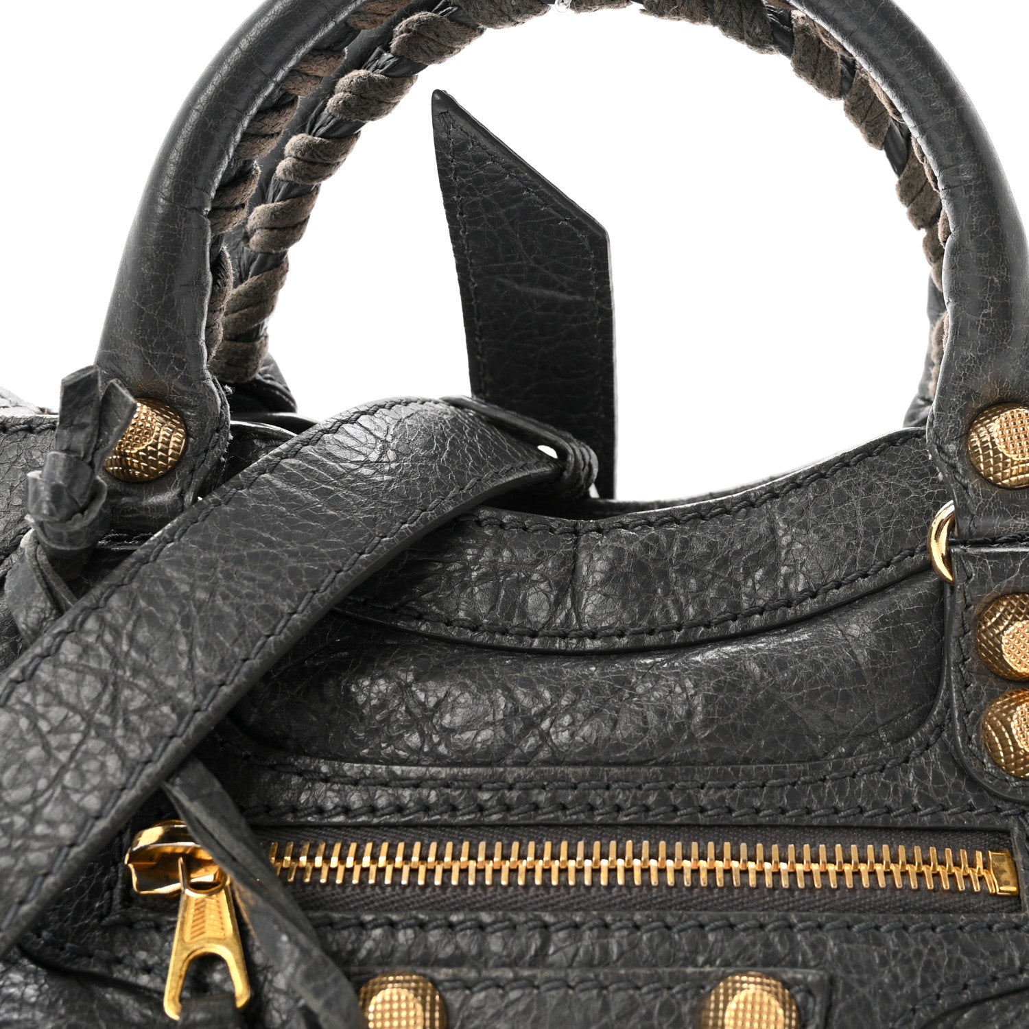 Balenciaga Agneau Giant 12 Gold Hardware Mini City Gris Tarmac 8 of 10