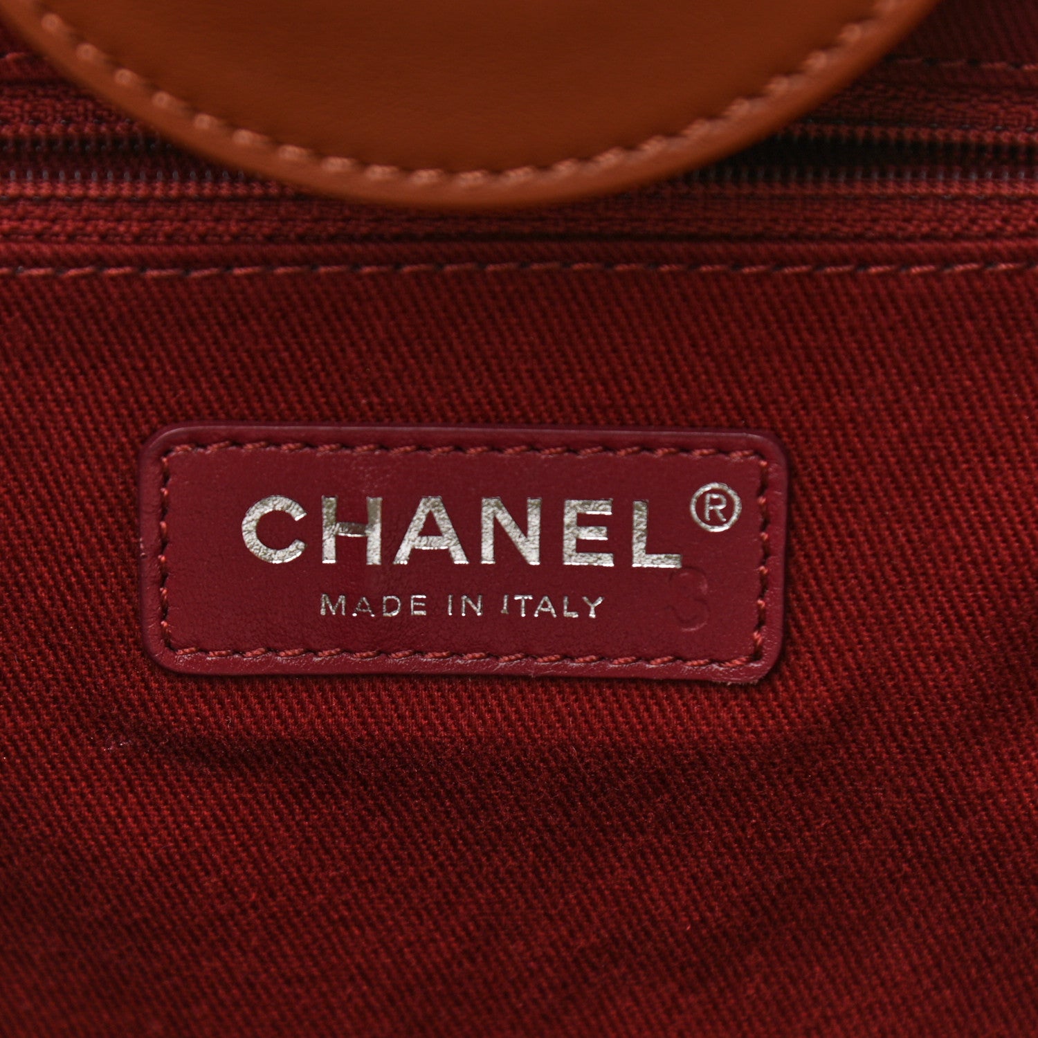 Chanel Shearling Large Deauville Tote Burgundy 6 of 10