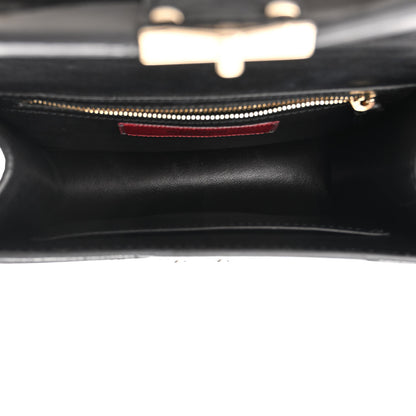 Valentino Garavani Nappa Camouflage Small Glam Lock Rockstud Flap Black 5 of 9