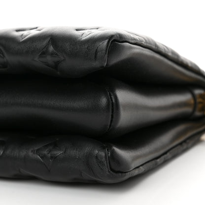 Louis Vuitton Lambskin Embossed Monogram Coussin PM Black 10 of 10