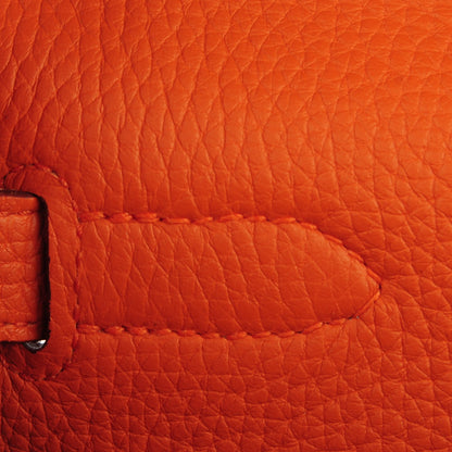 Hermes Taurillon Clemence Kelly Retourne 35 Orange 8 of 26