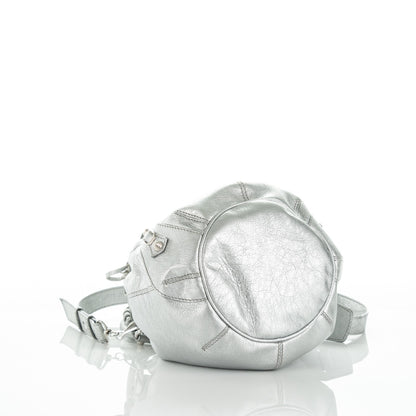 Balenciaga Agneau Giant 12 Silver Hardware Mini Pompon Gris Aluminum 4 of 8
