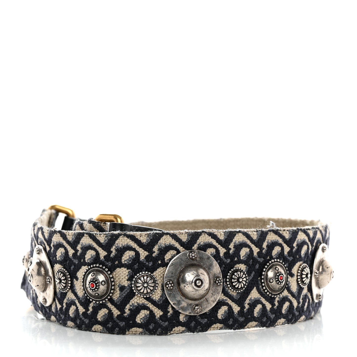 Oblique Studded Shoulder Strap Blue