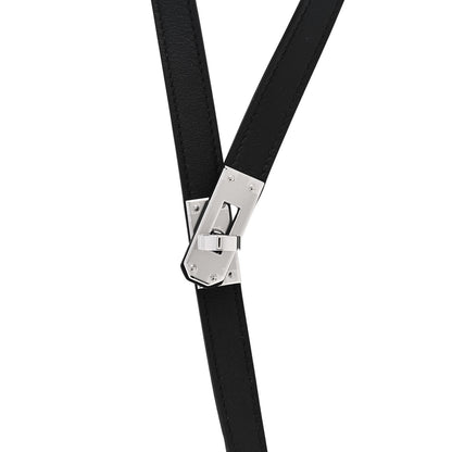 Hermes Swift Kelly Lariat Necklace Black 4 of 7