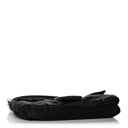 Fendi Satin Crystal Baguette Black 4 of 11